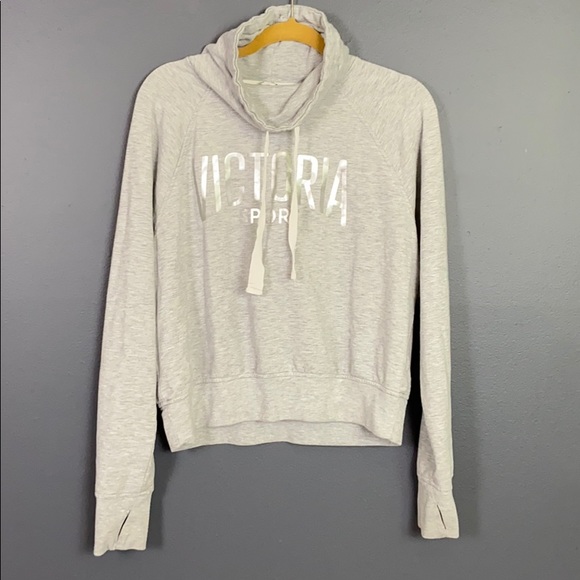 Victoria's Secret Tops - Victoria's Secret I Hoodie W/ Camel Neck Size L